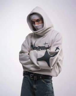 Retro Gothic Men Hoodie New American High Street TrendY2k Harajuku Men Loose and Casual Sweatshirt