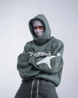Retro Gothic Men Hoodie New American High Street TrendY2k Harajuku Men Loose and Casual Sweatshirt