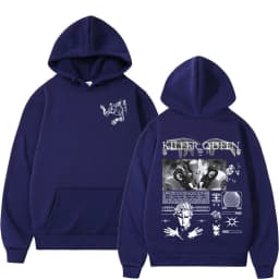 Anime Jojo Bizarre Adventure Hoodies Killer Queen Graphic Men Women Casual Sweatshirts Oversized Long Sleeves Fleece Pullovers