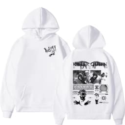 Anime Jojo Bizarre Adventure Hoodies Killer Queen Graphic Men Women Casual Sweatshirts Oversized Long Sleeves Fleece Pullovers