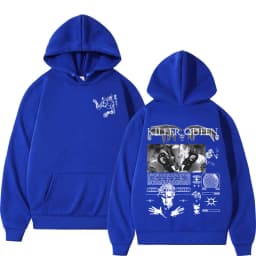 Anime Jojo Bizarre Adventure Hoodies Killer Queen Graphic Men Women Casual Sweatshirts Oversized Long Sleeves Fleece Pullovers
