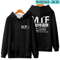 New Hoodies Men Scp Foundation Hoodie Foundation Sweatshirt Women Pullover Cotton Sweatshirts Autumn Winter Black Jacket Clothes