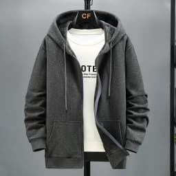 Plus Size 10XL 12XL Hoodies Men's Autumn Winter Fleece Long Sleeve Sweatshirts Loose Casual Sports Cardigans Zipper Hooded Coats