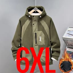 Extra Big Size 13XL Men Hoodie Hooded Zip Up Polar Fleece Jacket Male Winter Autumn Plus Large Clothes Warm 4xl 5xl 6xl 7xl 8xl