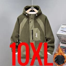 Extra Big Size 13XL Men Hoodie Hooded Zip Up Polar Fleece Jacket Male Winter Autumn Plus Large Clothes Warm 4xl 5xl 6xl 7xl 8xl