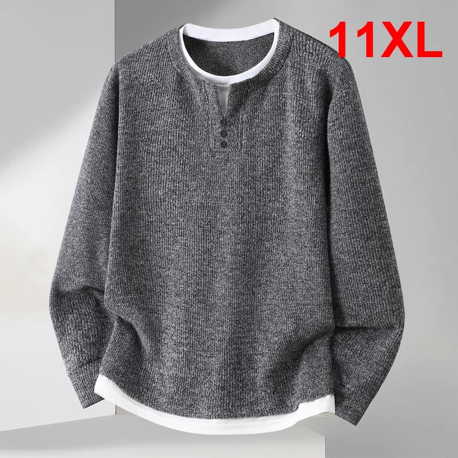 10XL 11XL Plus Size Sweatshirts Men Spring Autumn Sweatshirt Male Fashion Casual Pullover Big Size 10XL