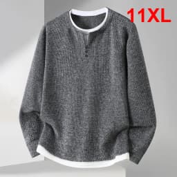 10XL 11XL Plus Size Sweatshirts Men Spring Autumn Sweatshirt Male Fashion Casual Pullover Big Size 10XL