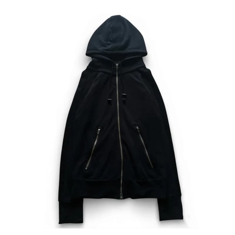Men Dark Punk Classic Boxing Hoodie Suede Patchwork Sweatshirt Unisex Top Vintage Gothic