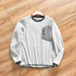 Outdoor Men's Fleece Sweatshirt round Neck Casual Sportswear Polyester Fabric Zipper Pocket Warmth Youth Fashion Autumn Winter