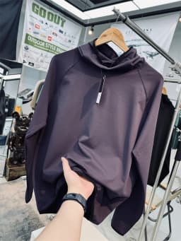 Loose Fit Outdoor Hoodie Sweatshirt Men Women Thin Bubble Cloth Crew Neck Pullover Hat Design Polyester Spandex Blend