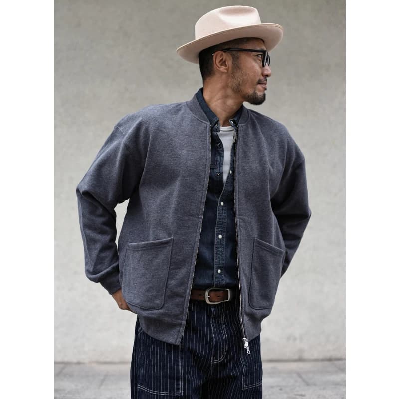 SAUCE ZHAN CozyPower Heavyweight Fleece Hoodie Dual-Zip Winter Warmth Relaxed Baseball Cardigan Fleece-lined Loose Fit
