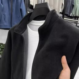 Double-Sided Fleece Sweatshirt Men's Autumn Winter Fleece Open Cardigan Dirt Resistant Wear Resistant Warmth Insulated Jacket