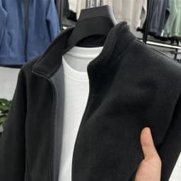 Double-Sided Fleece Sweatshirt Men's Autumn Winter Fleece Open Cardigan Dirt Resistant Wear Resistant Warmth Insulated Jacket