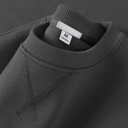 Afashion Unisex Basic Color round Neck Sweatshirt Spring Autumn Casual Outerwear Cotton Polyester Comfortable Loose Fit Jacket