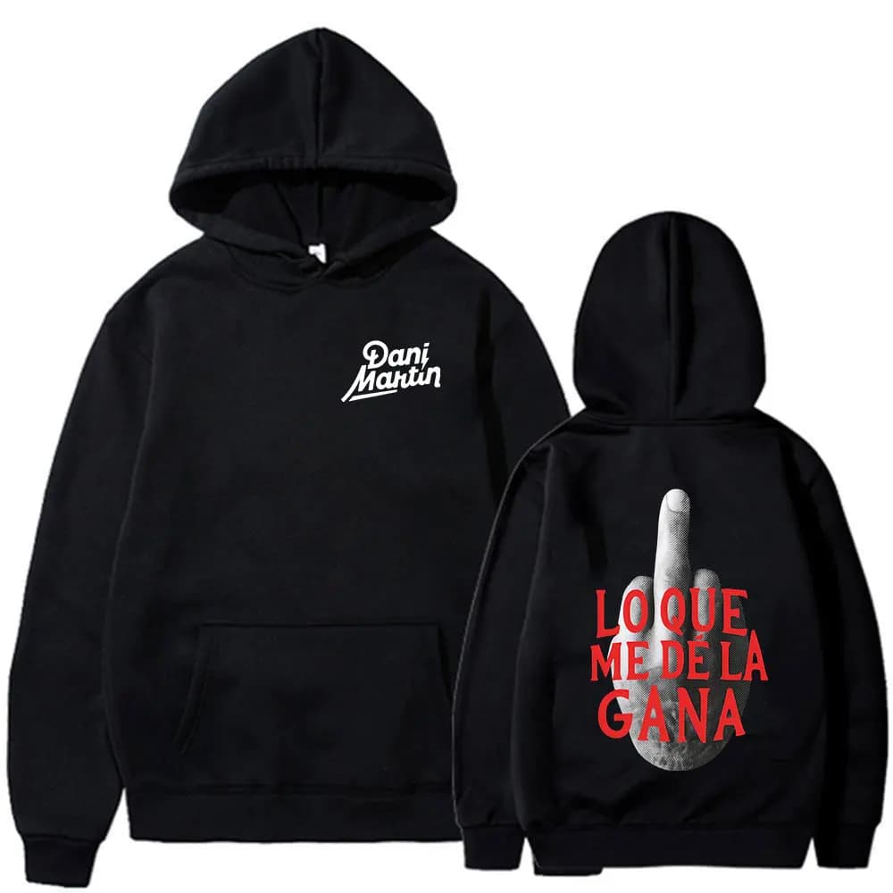 Dani Martin Lo Que Me De La Gana Album Hoodies Men Women Clothing Fashion Hip Hop Oversized Hooded Sweatshirts Casual Pullovers