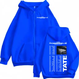 Tate McRae Miss Possessive World Tour 2025 Zipper Hoodie Fashion Vintage Zip Up Sweatshirts Men Women Casual Oversized Pullovers
