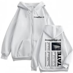 Tate McRae Miss Possessive World Tour 2025 Zipper Hoodie Fashion Vintage Zip Up Sweatshirts Men Women Casual Oversized Pullovers