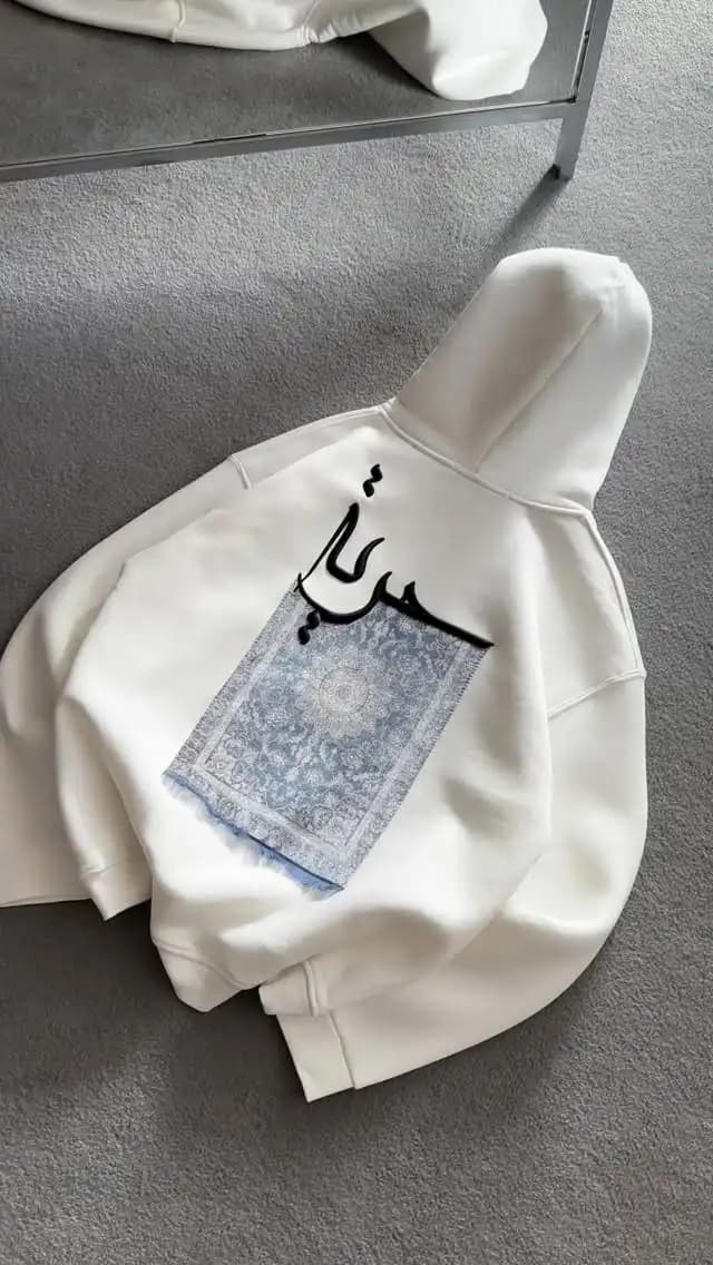 Autumn and Winter Men Ethnic Style Pattern Hoodie Fashionable Casual Ins Versatile Pure Cotton Niche Design Trendy Retro Hoodie