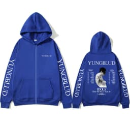 Yungblud IDOLS The World Tour 2025 Zipper Hoodie Fans Gift Men Women Hip Hop Zip Up Hoodies Male Oversized Casual Fleece Jacket
