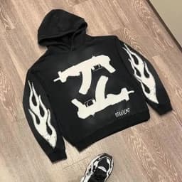 Vintage High Street Personalized Letter Printed Men Hoodie Y2K Harajuku Gothic Punk Men and Women Sportswear Streetwear