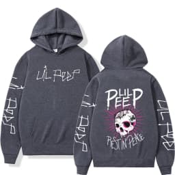 Rapper Lil Peep CryBaby Skeleton Hoodies Men Women Clothing Fashion Vintage Hip Hop Oversized Sweatshirt Casual Gothic Pullovers