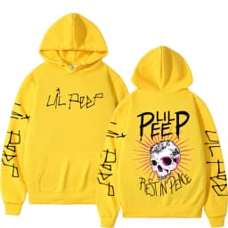Rapper Lil Peep CryBaby Skeleton Hoodies Men Women Clothing Fashion Vintage Hip Hop Oversized Sweatshirt Casual Gothic Pullovers