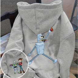 Futurama Hoodie Funny Robots Men Hoodie Cartoon Pullover Novelty Trending Clothes Autumn and Winter Keep Warm Tracksuit