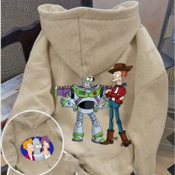 Futurama Hoodie Funny Robots Men Hoodie Cartoon Pullover Novelty Trending Clothes Autumn and Winter Keep Warm Tracksuit