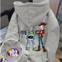 Futurama Hoodie Funny Robots Men Hoodie Cartoon Pullover Novelty Trending Clothes Autumn and Winter Keep Warm Tracksuit