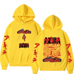 Japanese Science Fiction Cartoon Movie Anime Akira Shotaro Kaneda Graphic Hoodie Men Women Hip Hop Vintage Oversized Sweatshirt