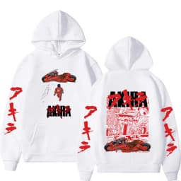 Japanese Science Fiction Cartoon Movie Anime Akira Shotaro Kaneda Graphic Hoodie Men Women Hip Hop Vintage Oversized Sweatshirt