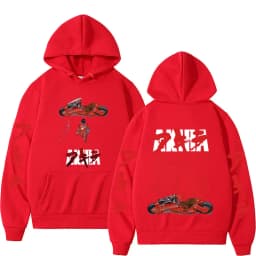 Japanese Science Fiction Cartoon Movie Anime Akira Shotaro Kaneda Graphic Hoodie Men Women Hip Hop Vintage Oversized Sweatshirt