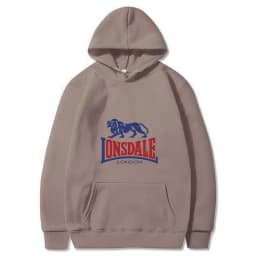 LONSDALE logo print men's casual and stylish hooded sweater/sweatshirt for spring and autumn.