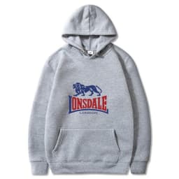 LONSDALE logo print men's casual and stylish hooded sweater/sweatshirt for spring and autumn.