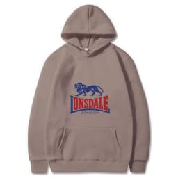 LONSDALE logo print men's casual and stylish hooded sweater/sweatshirt for spring and autumn.