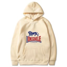 LONSDALE logo print men's casual and stylish hooded sweater/sweatshirt for spring and autumn.