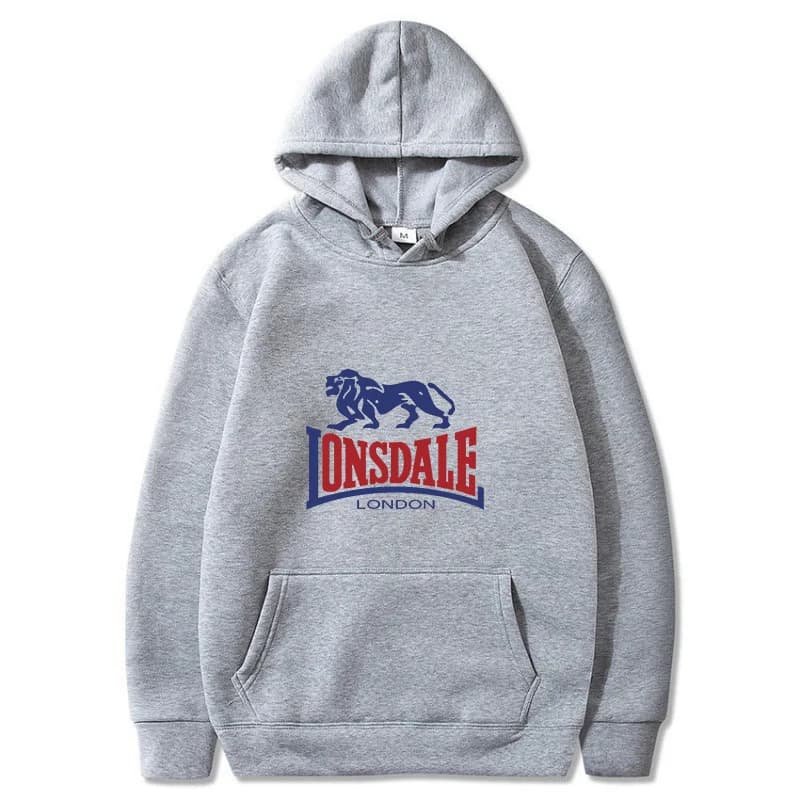 LONSDALE logo print men's casual and stylish hooded sweater/sweatshirt for spring and autumn.