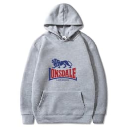 LONSDALE logo print men's casual and stylish hooded sweater/sweatshirt for spring and autumn.