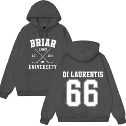 Di Laurentis 66 Off Campus TV Series Briar University Hoodie Men Women Clothing Fashion Winter Vintage Casual Loose Sweatshirt