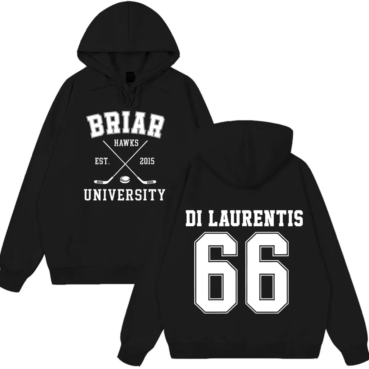 Di Laurentis 66 Off Campus TV Series Briar University Hoodie Men Women Clothing Fashion Winter Vintage Casual Loose Sweatshirt