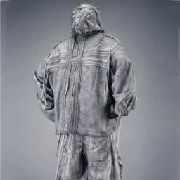 Distressed Washed Gothic Punk Hoodies Man Wasteland Style Vintage Zip Up Hoodie Y2K Techwear Sweatshirt