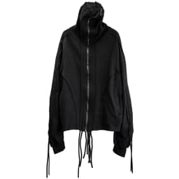 Distressed Washed Gothic Punk Hoodies Man Wasteland Style Vintage Zip Up Hoodie Y2K Techwear Sweatshirt