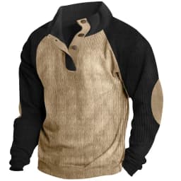 2026-Autumn-Winter-Men-Contrast-Color-Corduroy-Stand-Collar-Sweatshirt-Slim-Fit-Long-Sleeve-Pullover-Retro-Urban-Daily-Street-Ca