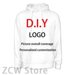 3D printed hoodie adult casual top Diy streetwear men's and women's personalized pullover logo sportswear customization