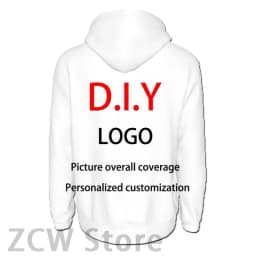 3D printed hoodie adult casual top Diy streetwear men's and women's personalized pullover logo sportswear customization