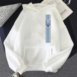 Ukrainian Patriotic Graphic Printed Modal Hoodie Streetwear Tee Ukraine Trident Woman Hoodie Ukraine Coat of Arms Men Hoodie