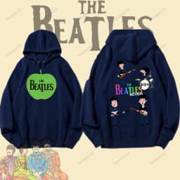 Vintage Rock Long-Sleeved Hoodie By The Beatles Winter Fashion Keep Warm Men's Hoodie Aesthetic Clothes Drop Shoulder Tracksuit