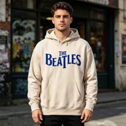 Vintage Rock Long-Sleeved Hoodie By The Beatles Winter Fashion Keep Warm Men's Hoodie Aesthetic Clothes Drop Shoulder Tracksuit