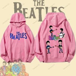 Vintage Rock Long-Sleeved Hoodie By The Beatles Winter Fashion Keep Warm Men's Hoodie Aesthetic Clothes Drop Shoulder Tracksuit