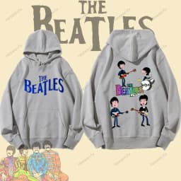 Vintage Rock Long-Sleeved Hoodie By The Beatles Winter Fashion Keep Warm Men's Hoodie Aesthetic Clothes Drop Shoulder Tracksuit